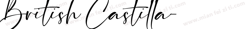 British Castilla字体转换